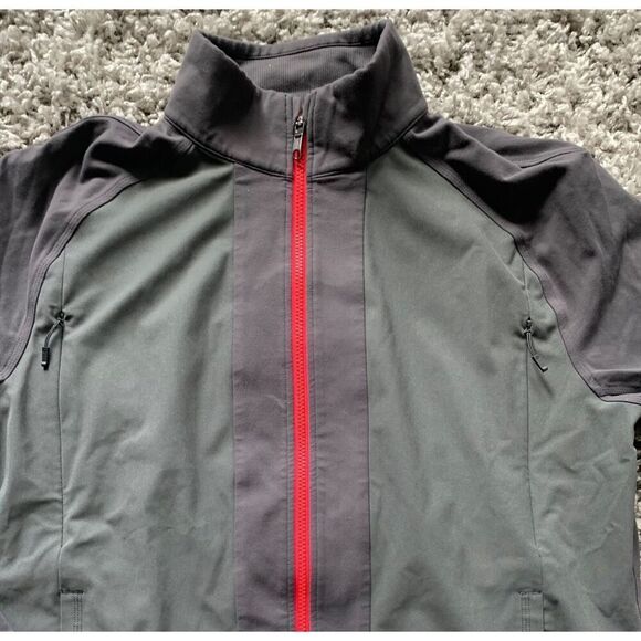 Lululemon Tactic black gray Warpstreme full Zip Performance TRACK JACKET men XL - Picture 3 of 7